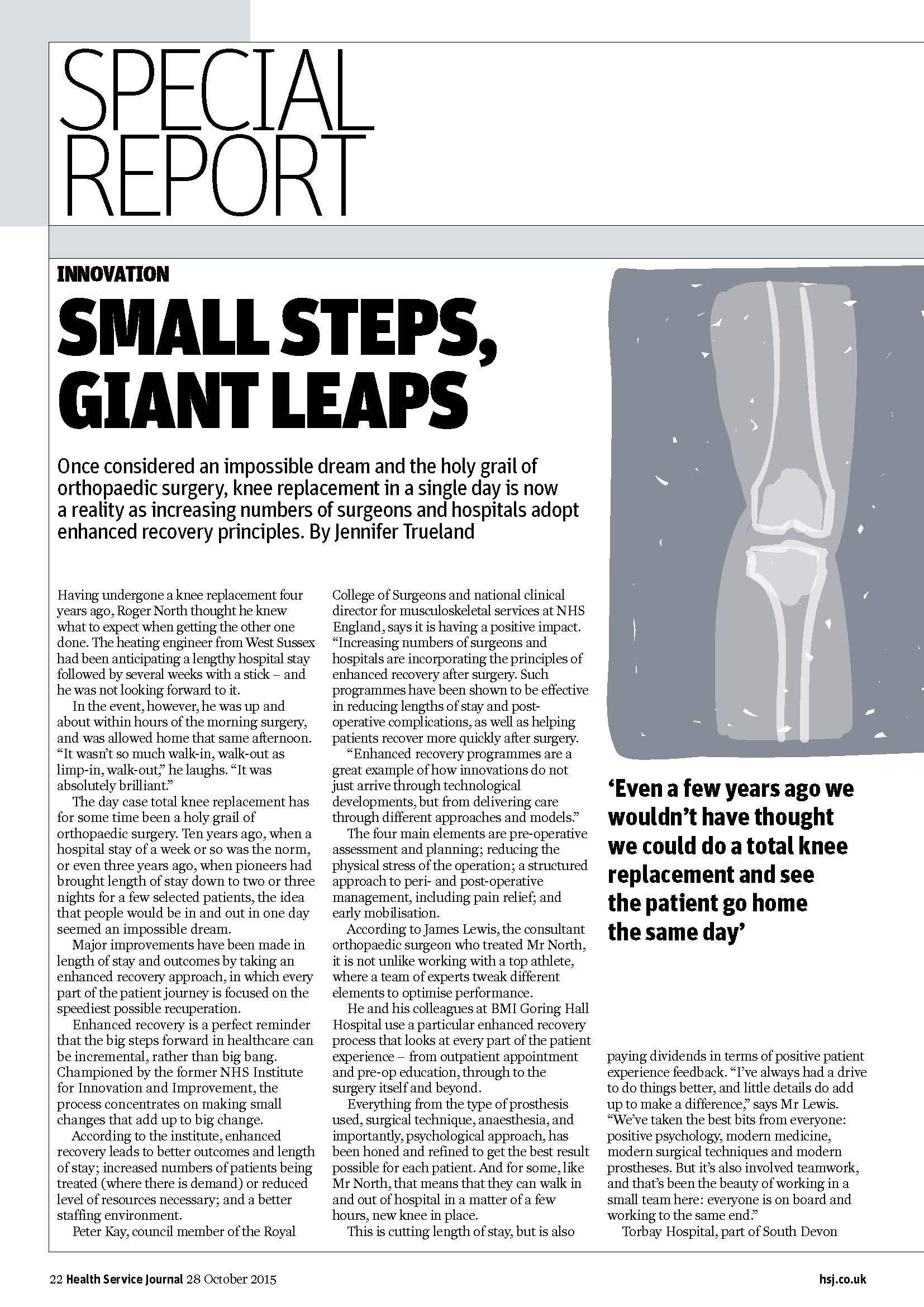 Bmi healthcare special report 28th oct 2015